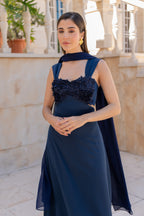 Robe Pétalo - Bleu Marine