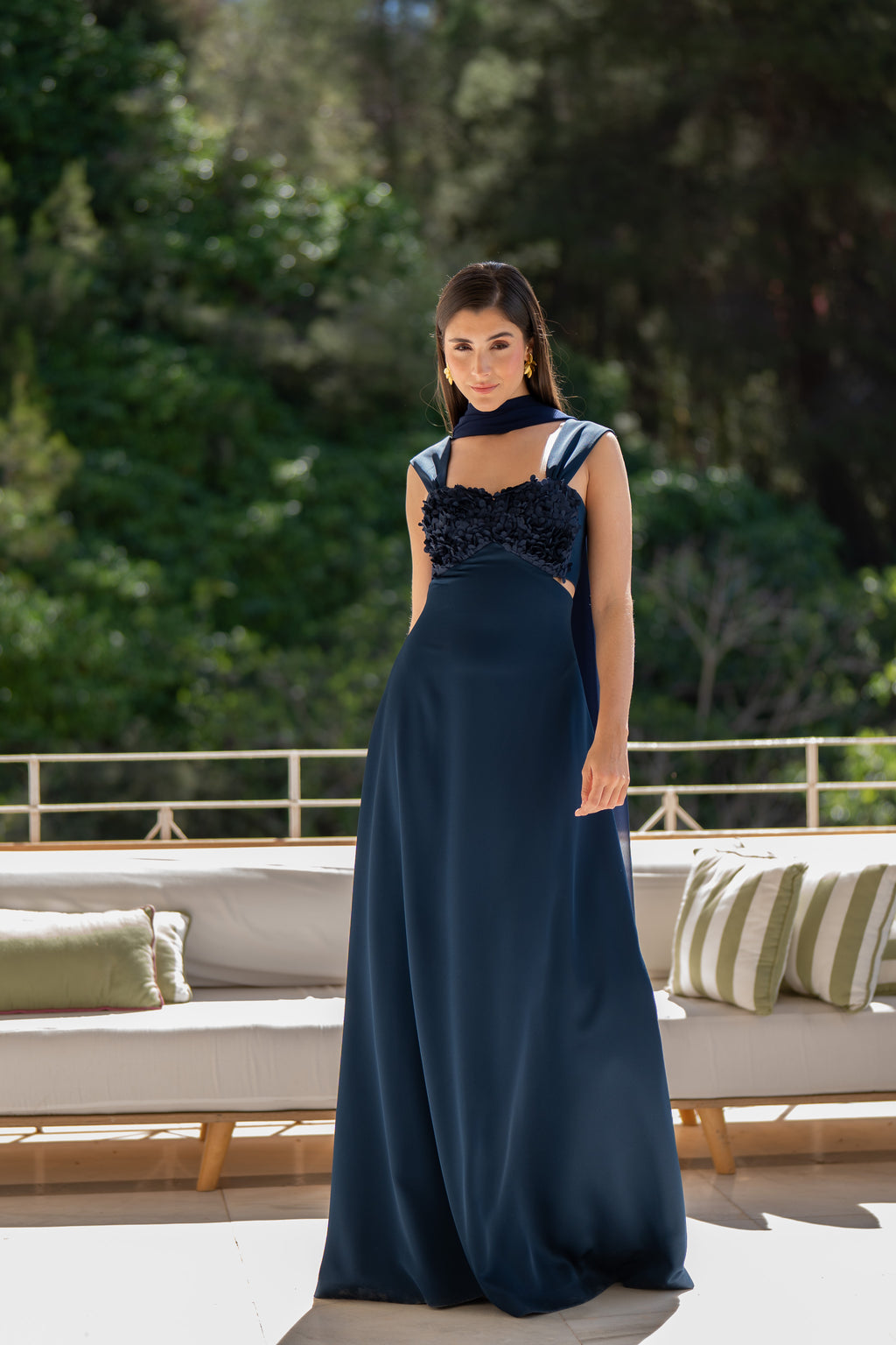 Robe Pétalo - Bleu Marine
