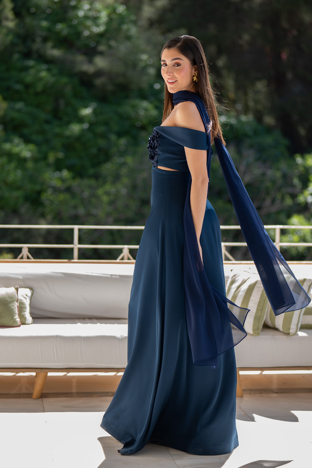 Robe Pétalo - Bleu Marine