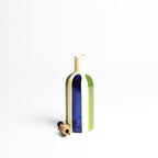 Small Oil Bottle - Blue & Green Linhas