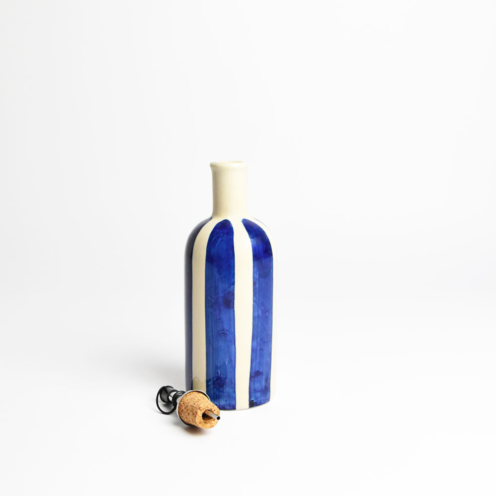 Petite Bouteille D'Huile - Bleu Linhas
