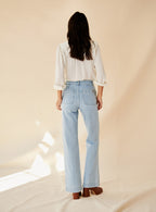 JEANS PETRA AZUL CIELO EVASE PETITE MENDIGOTE