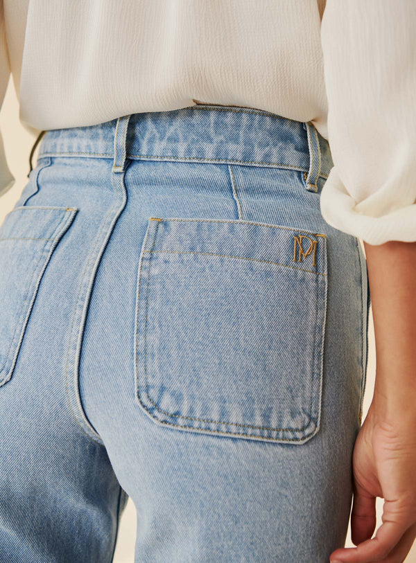PETRA SKY BLUE EVASE JEANS PETITE MENDIGOTE