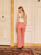 PETRA PEACH FLARED TROUSERS PETITE MENDIGOTE