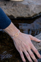 Pulsera Phare - Beige y Blanco