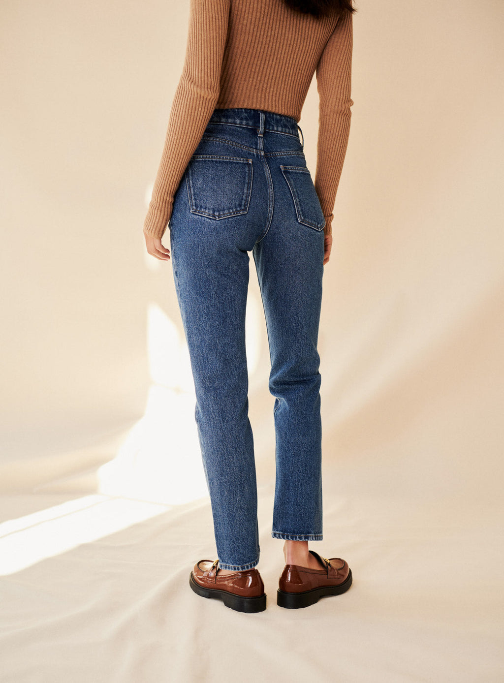 PHOEBE BLUE STRAIGHT JEANS PETITE MENDIGOTE