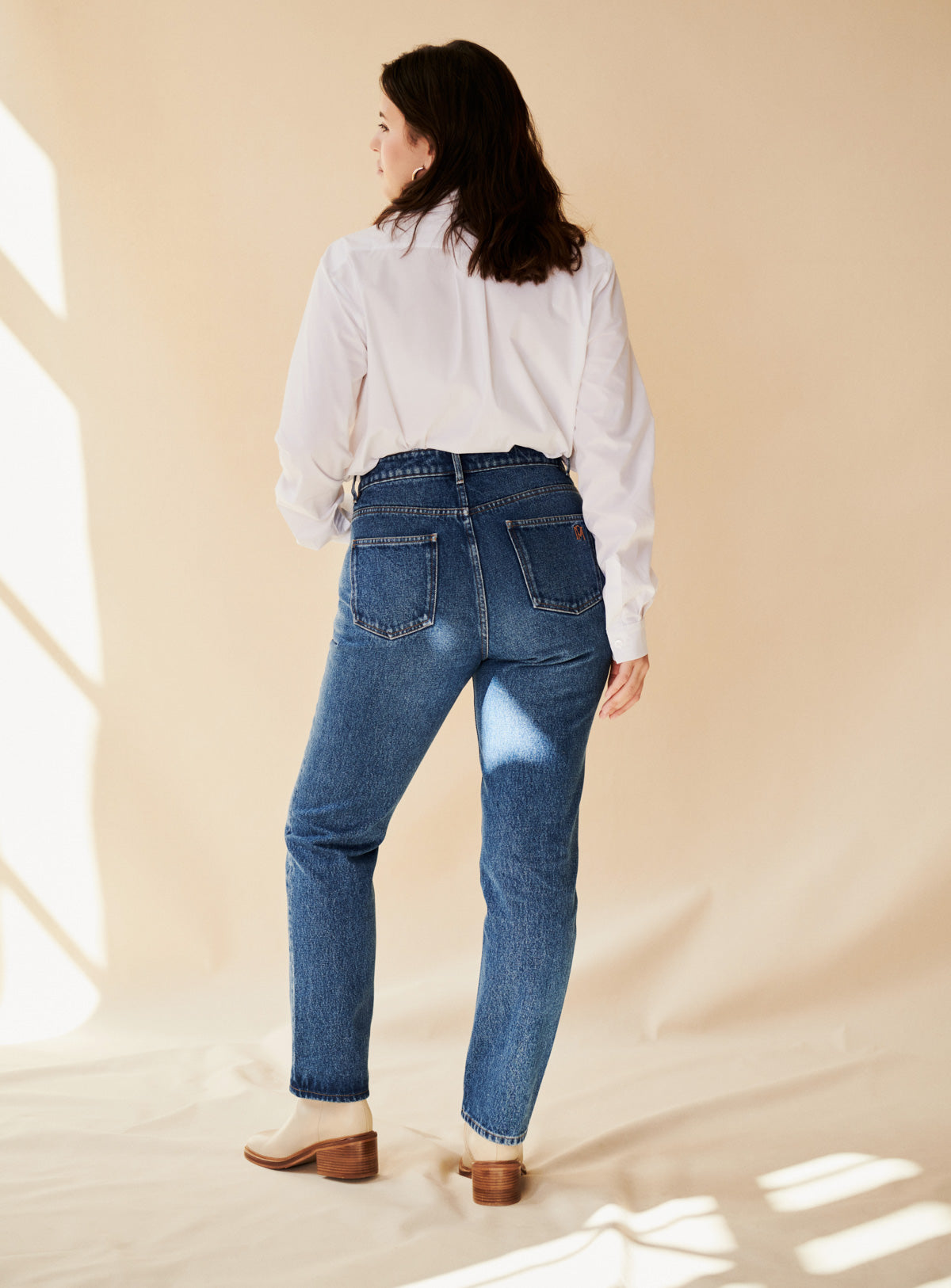 PHOEBE BLUE STRAIGHT JEANS PETITE MENDIGOTE