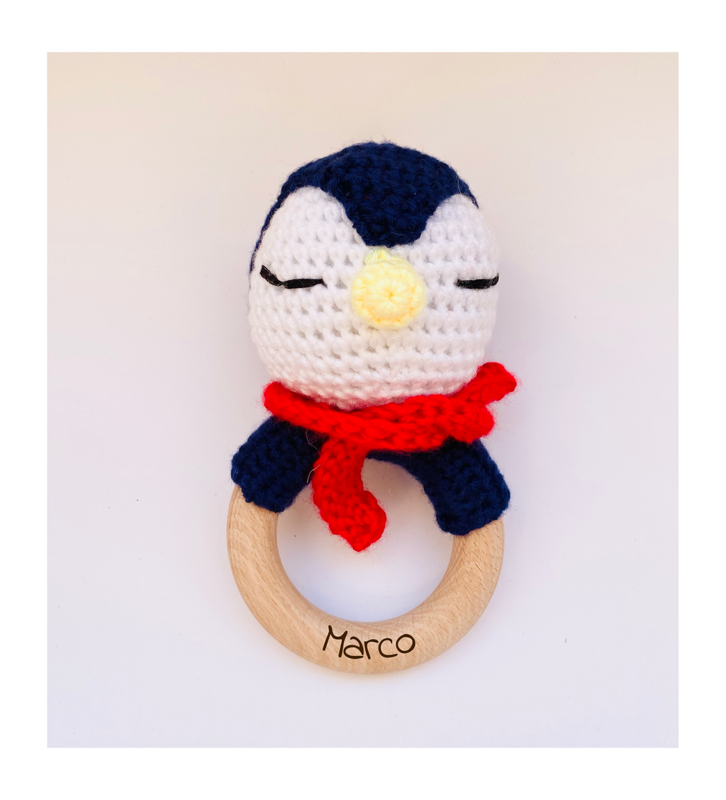 Hochet En Crochet Pour Bébé Personnalisé