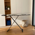 Tiffany - Table À Repasser Avec Repose Fer - Aluminium - Noir