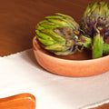 Plat De Service Rond - Terracotta Sienna