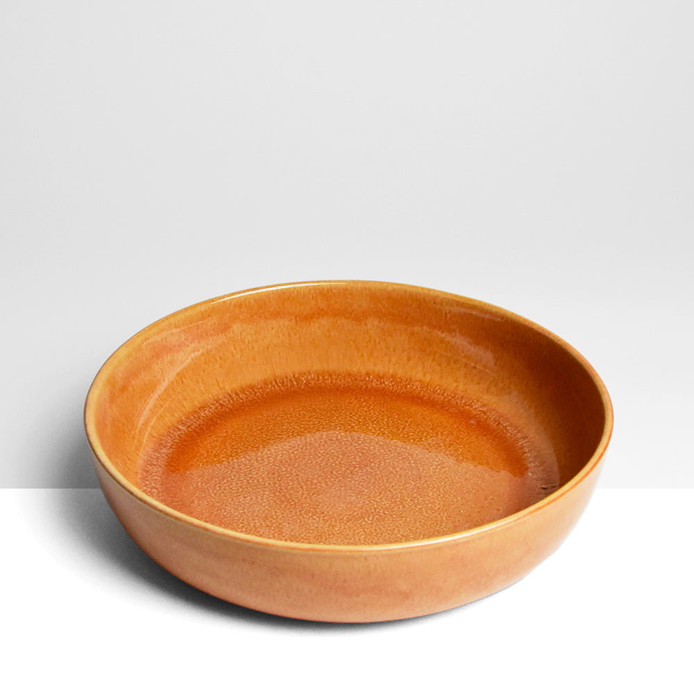 Plat De Service Rond - Terracotta Sienna