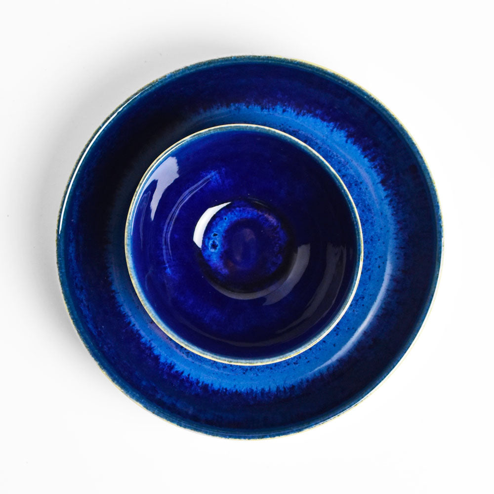 Plato redondo para servir - Odyssey Blue