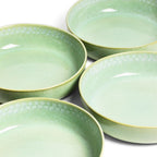 Plat De Service Rond - Vert Audacieux