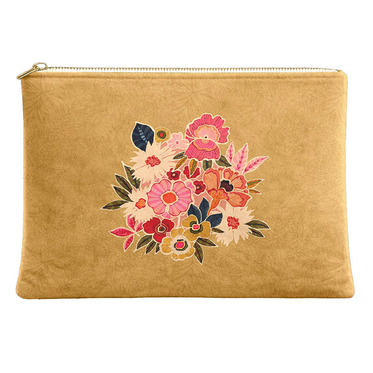 Kimiko - Pochette - Velours 19X28 Cm - Ocre