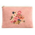 Kimiko - Pochette - Velours 19X28 Cm - Rose