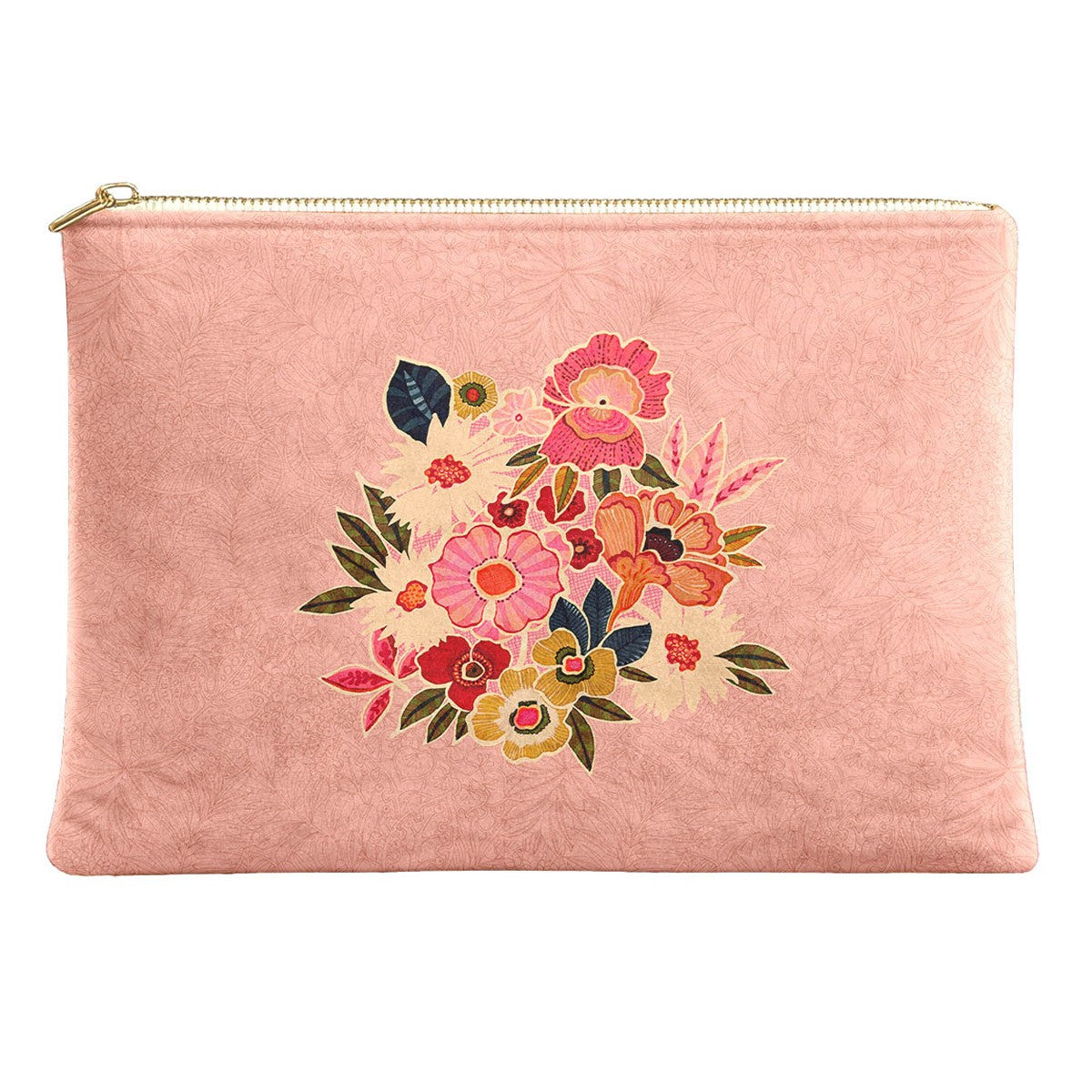Kimiko - Pochette - Velours 19X28 Cm - Rose
