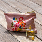 Kimiko - Pochette - Velours 19X28 Cm - Rose