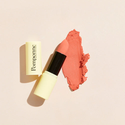 Pomponne natural moisturizing lipstick peach tint