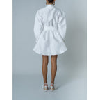 Vestido de popelina - Blanco