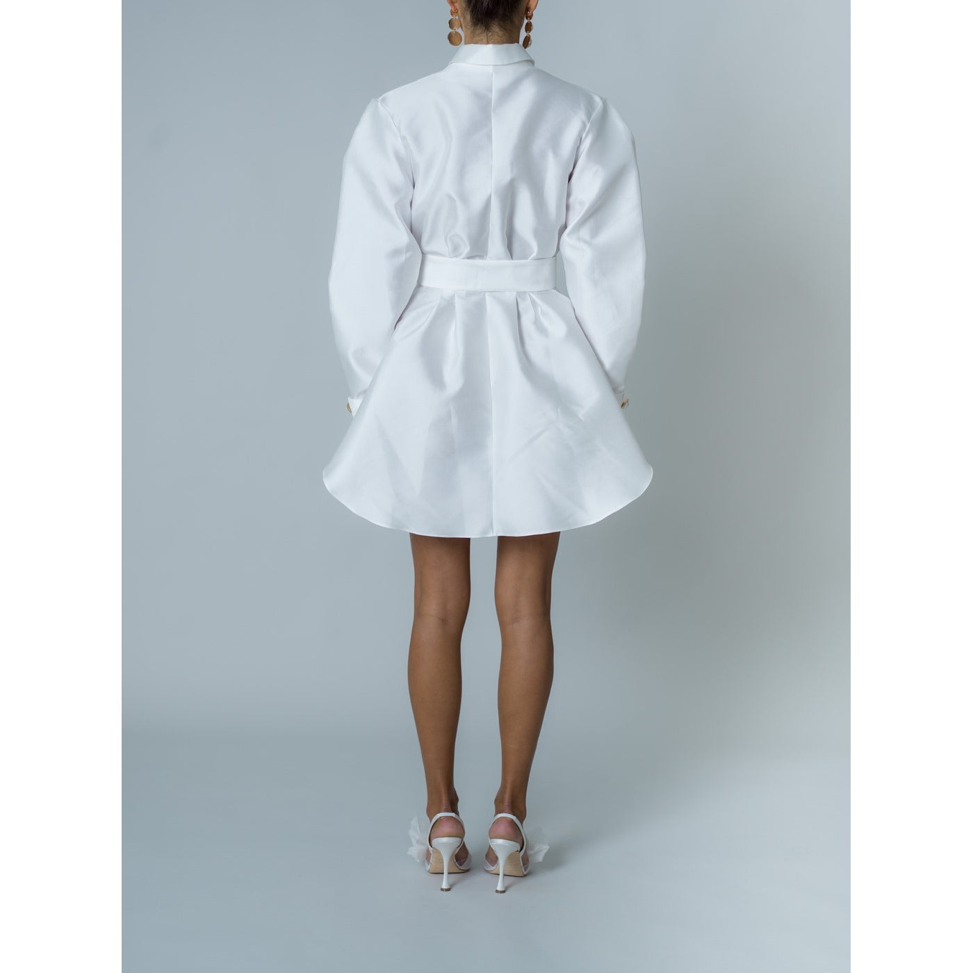 Vestido de popelina - Blanco