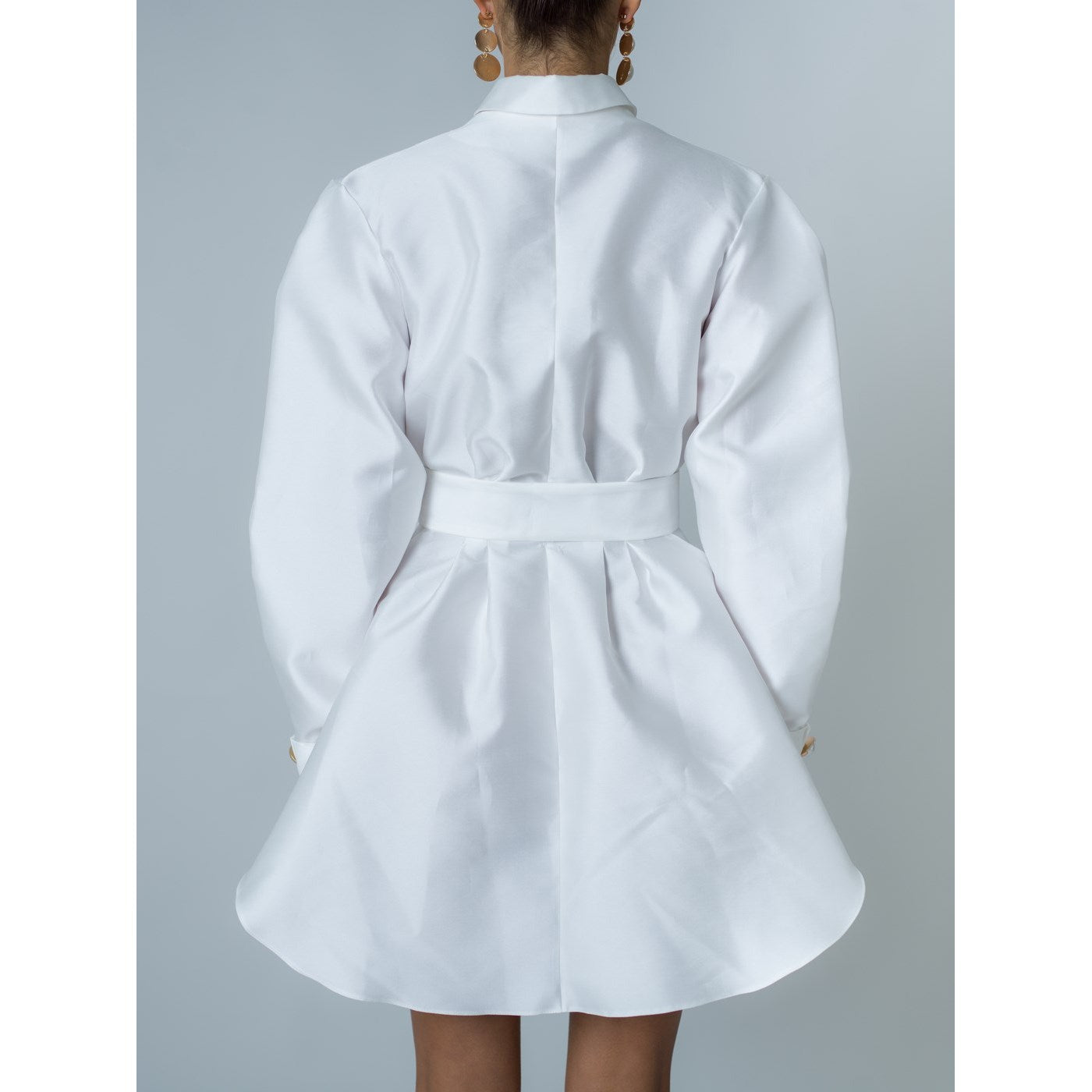 Vestido de popelina - Blanco