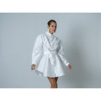 Vestido de popelina - Blanco
