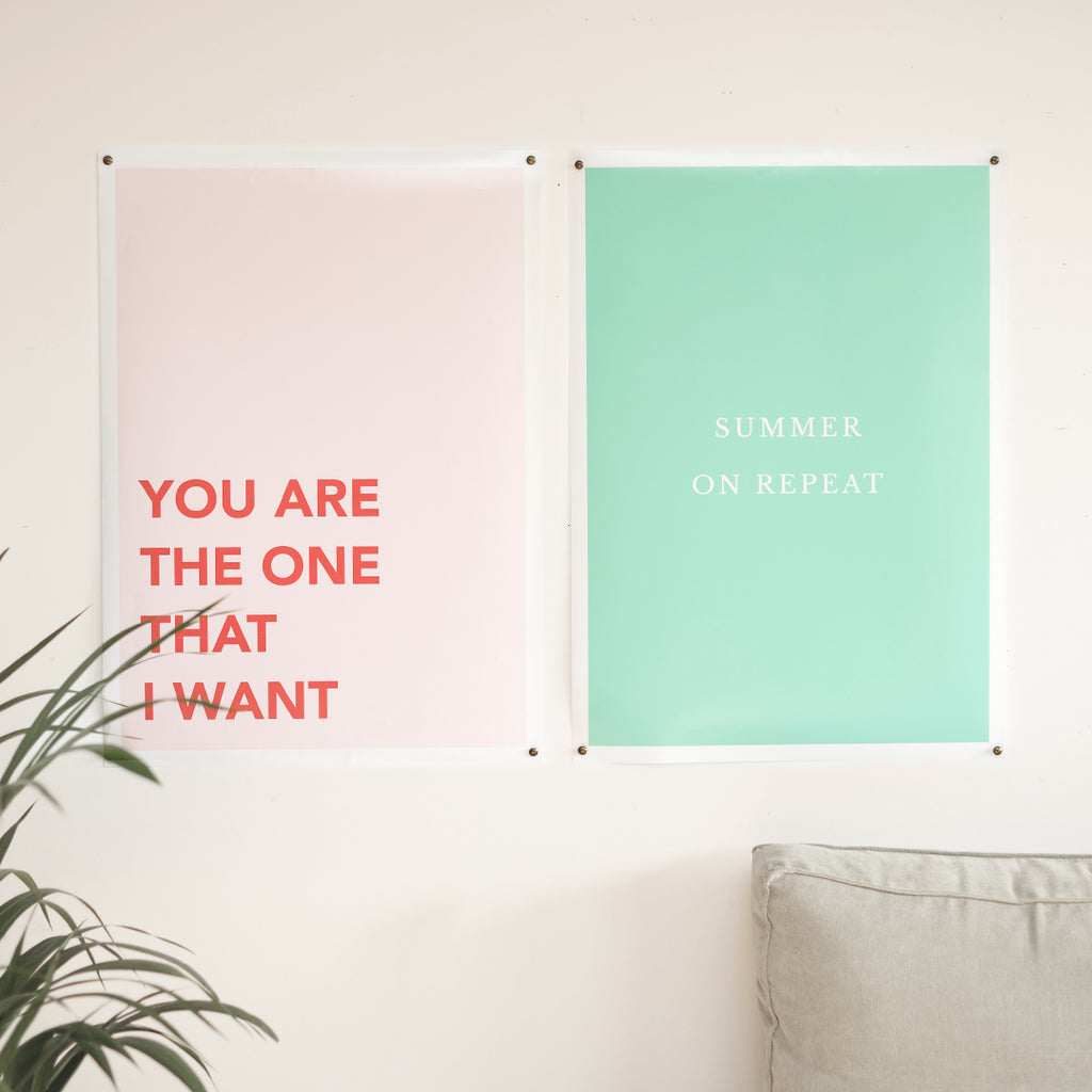 Poster Photo + Poster Texte