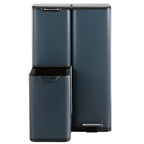 Poubelle De Tri Inox Haja - 60L - 3Bacs - Gris