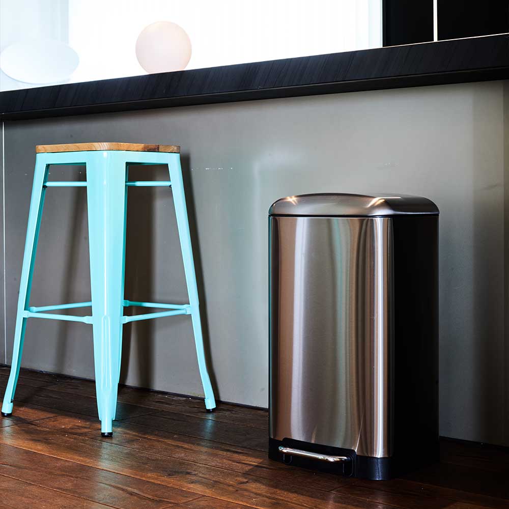 Greenwich - Stainless Steel Pedal Bin 30L - Stainless Steel - Silver