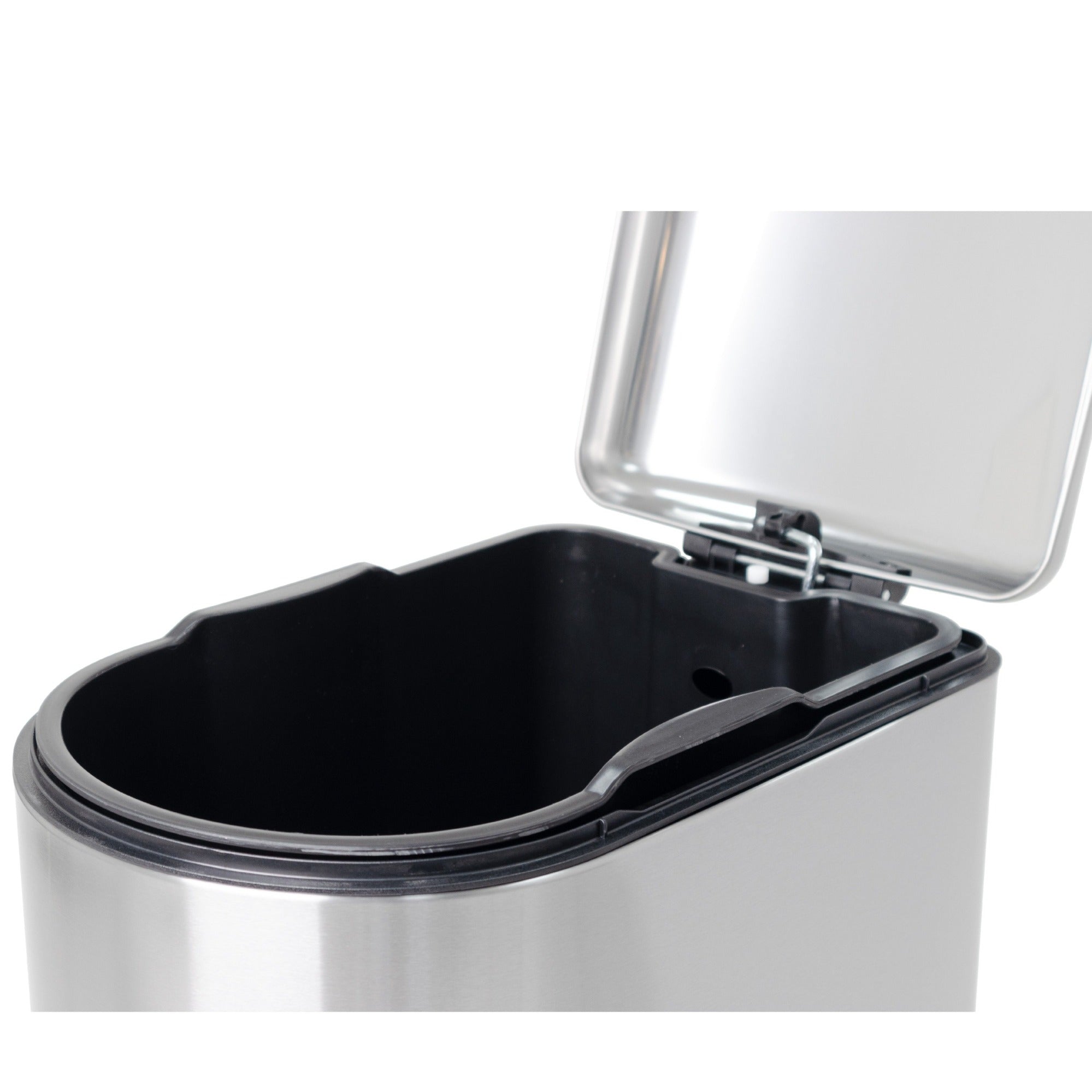 Cubo de basura de cocina estrecho con pedal de acero 40L FULLER en acero inoxidable cepillado diseño - REDDECO.com
