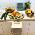 Boden - 5L Tabletop Compost Bin - Recycled Plastic - White