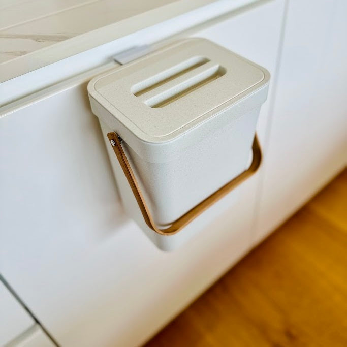 Boden - 5L Tabletop Compost Bin - Recycled Plastic - White