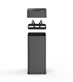 Poubelle Automatique Inox Silverlake - 60L - Noir
