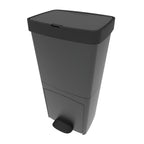 Picea - 70L Pedal Recycling Bin - Grey