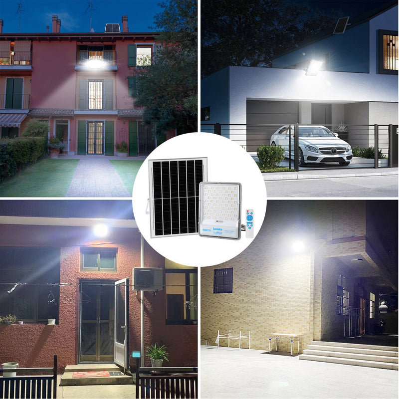 Titan - Solar Floodlight - Aluminum - Black