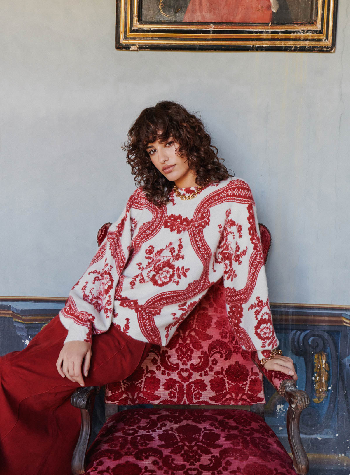 Mayden Sweater - Burgundy