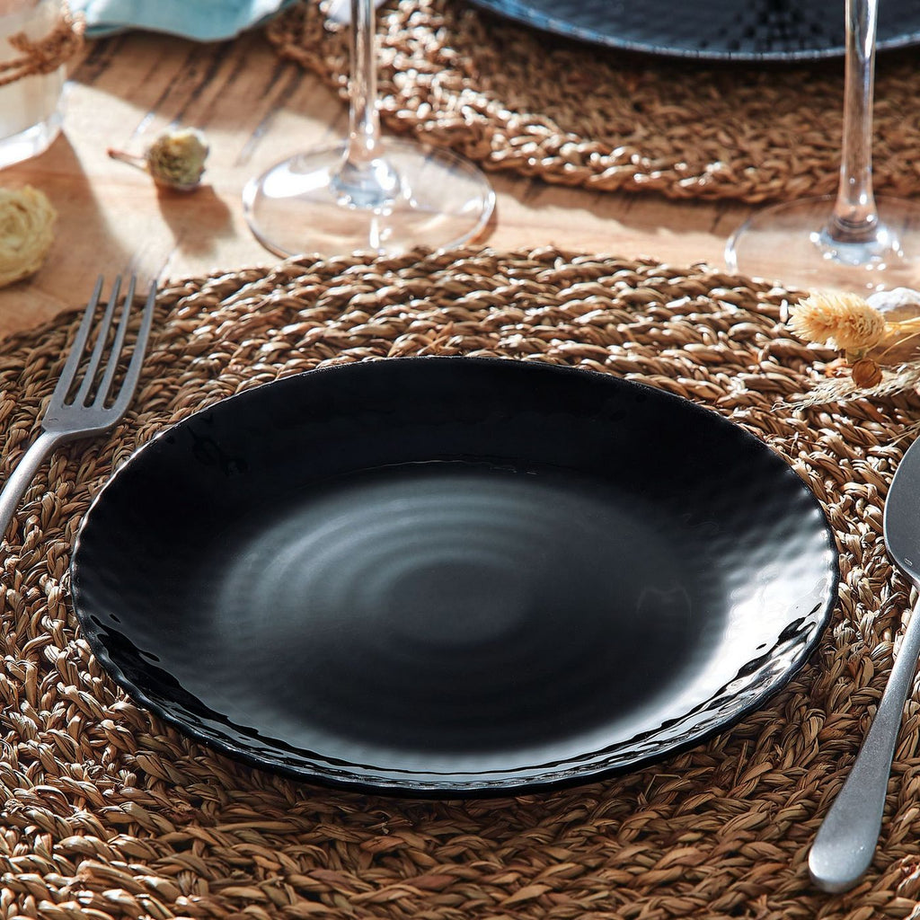 Pampille - 6 Dessert Plates - Black - 19cm - Luminarc