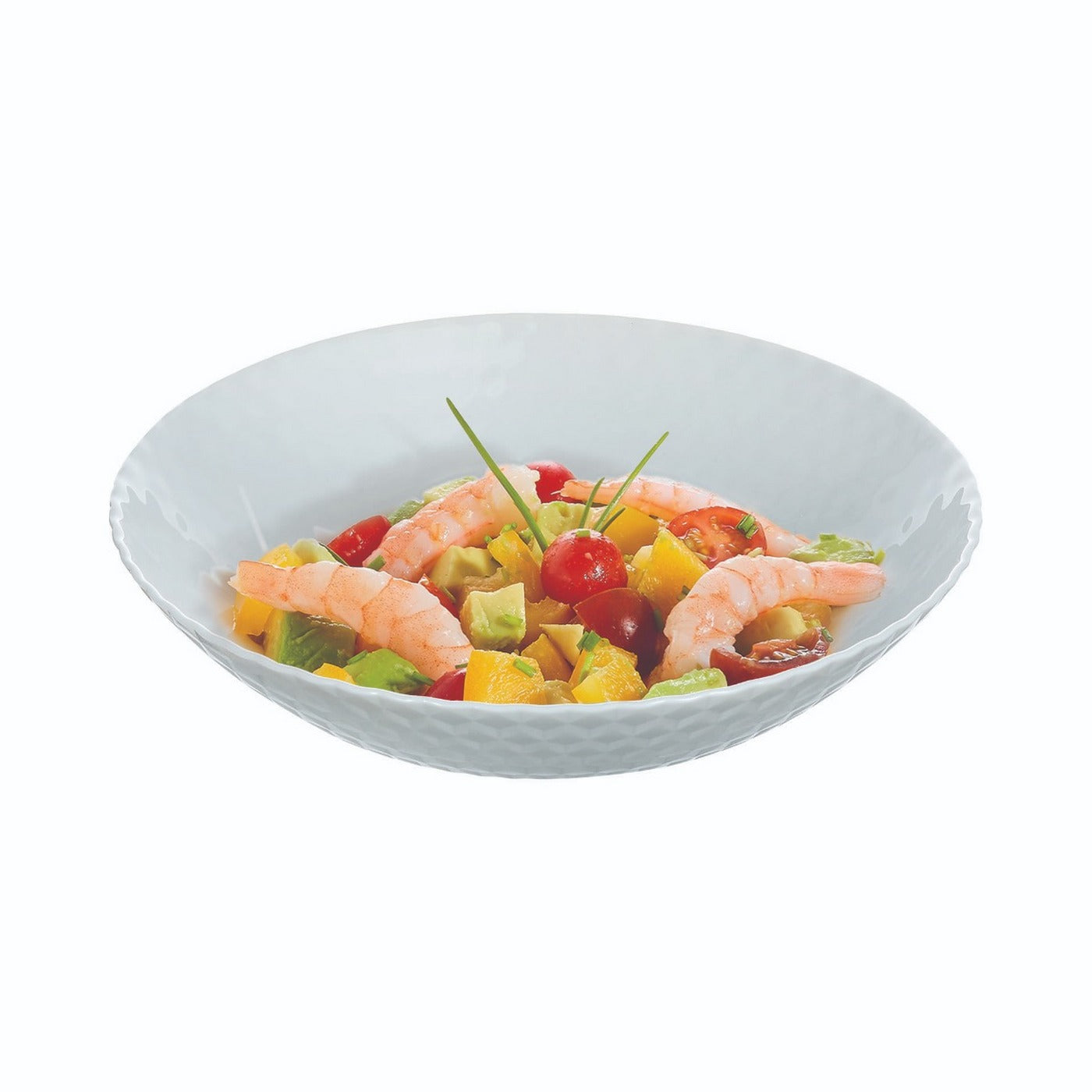 Pampille - 6 Assiettes Creuses - Gris - 20Cm - Luminarc