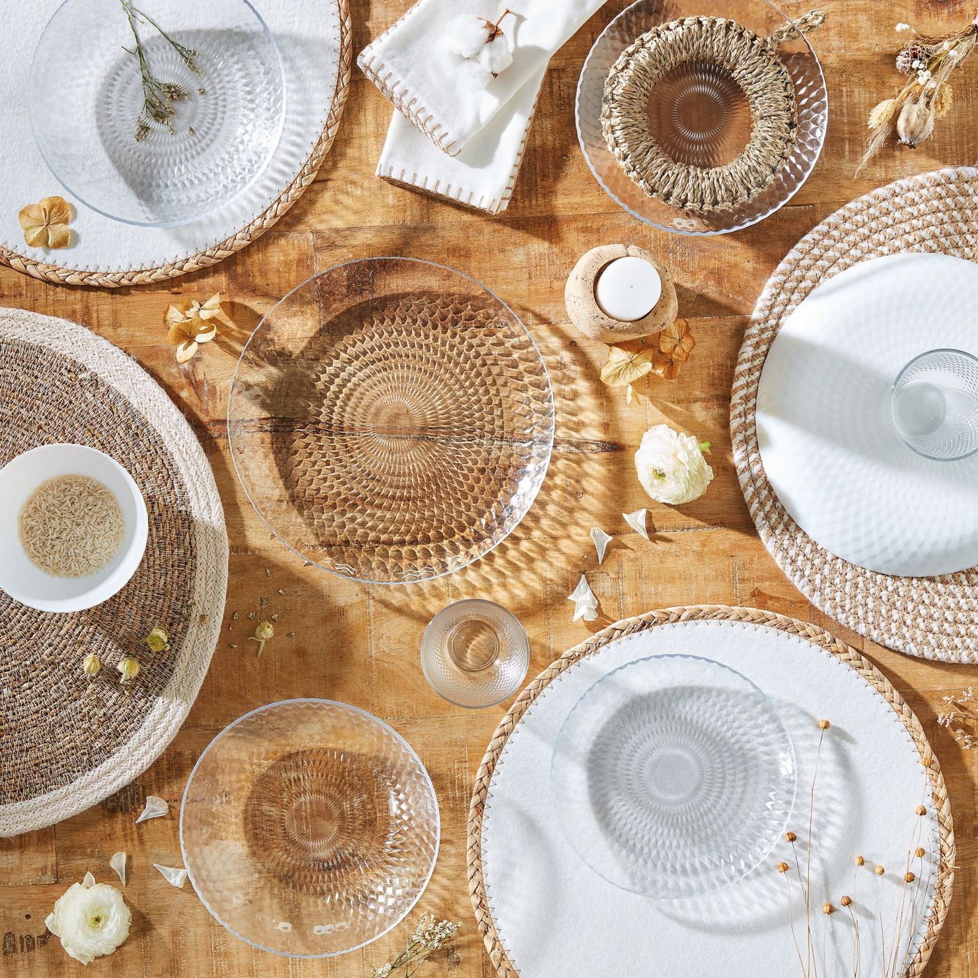 Pampille - 6 Dessert Plates - White - 19 cm - Luminarc