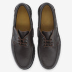 Newquay Boat M - Grained Leather - Dark Brown