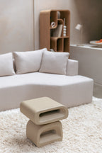 Eddy - Table D'Appoint - Résine - Beige