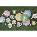 Spring Parade - Set De 6 Tasses À Café Avec Soucoupes - Porcelaine - Multicolore