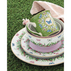 Spring Parade - Set De 6 Tasses À Café Avec Soucoupes - Porcelaine - Multicolore
