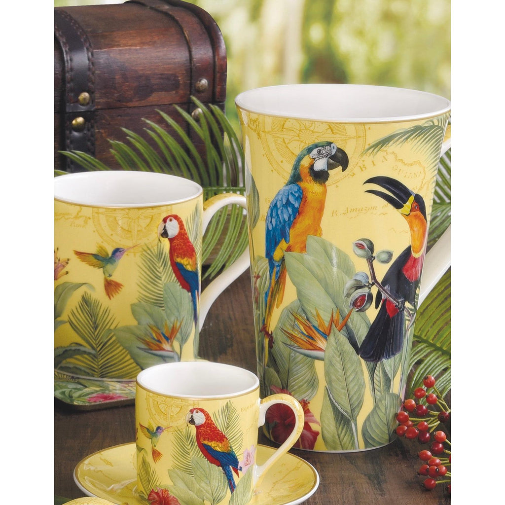 Exotic Paradise - Set De 2 Mugs - Porcelaine - Multicolore