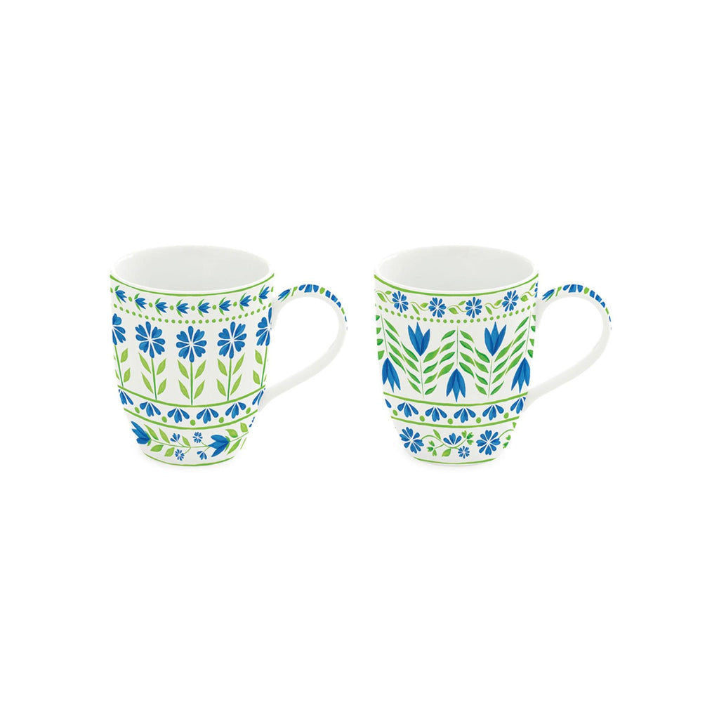 Flowers Garden - Set De 2 Mugs - Porcelaine - Multicolore