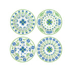 Flowers Garden - Set De 4 Assiettes À Dessert - Porcelaine - Multicolore