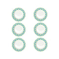 Flowers Garden - Set De 6 Assiettes Plates - Porcelaine - Multicolore