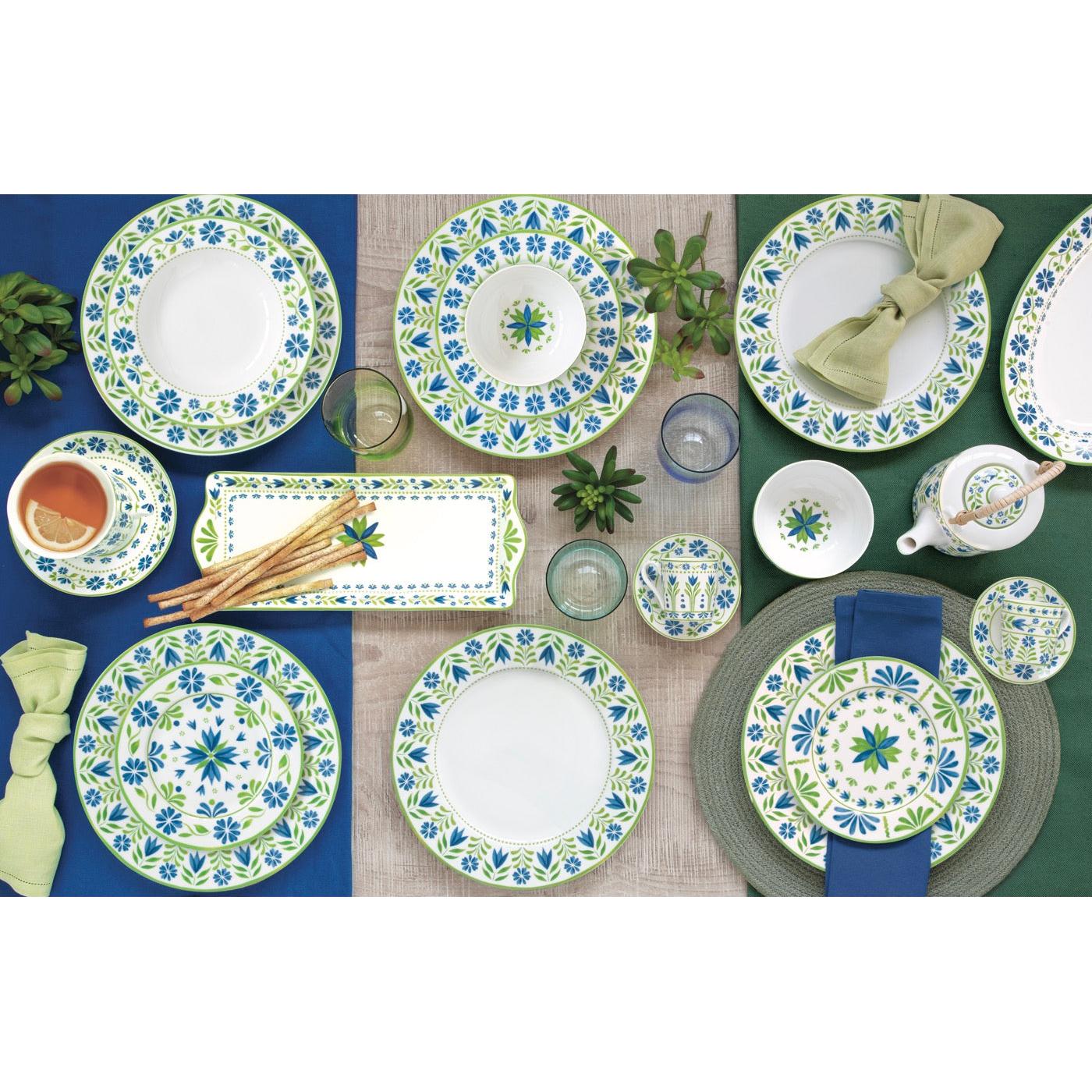 Flowers Garden - Set De 6 Assiettes Creuses - Porcelaine - Multicolore