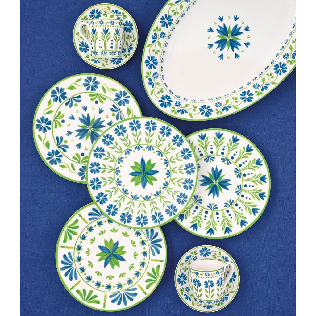 Flowers Garden - Set De 6 Assiettes Creuses - Porcelaine - Multicolore
