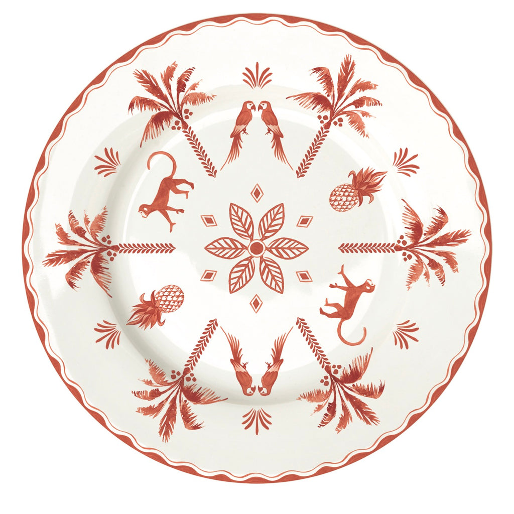 Exotic Vibes - Set De 6 Assiettes À Dessert - Porcelaine - Multicolore